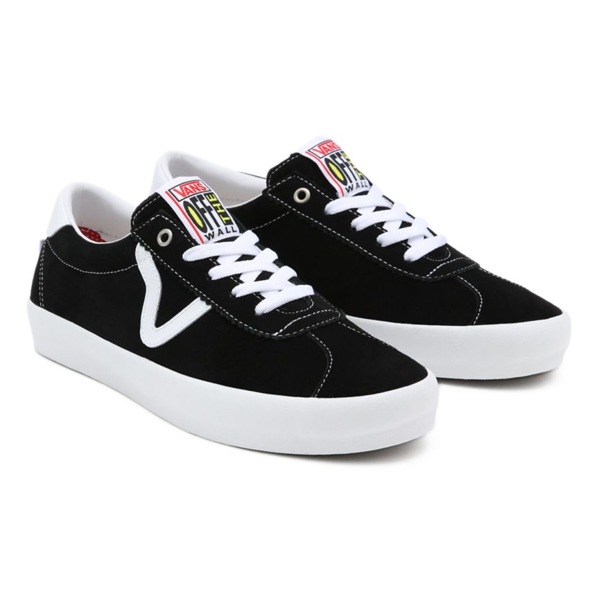 Vans Skate Sport Dam Svarta/Vita - Vans Skateskor Billigt (IRHYV9403)